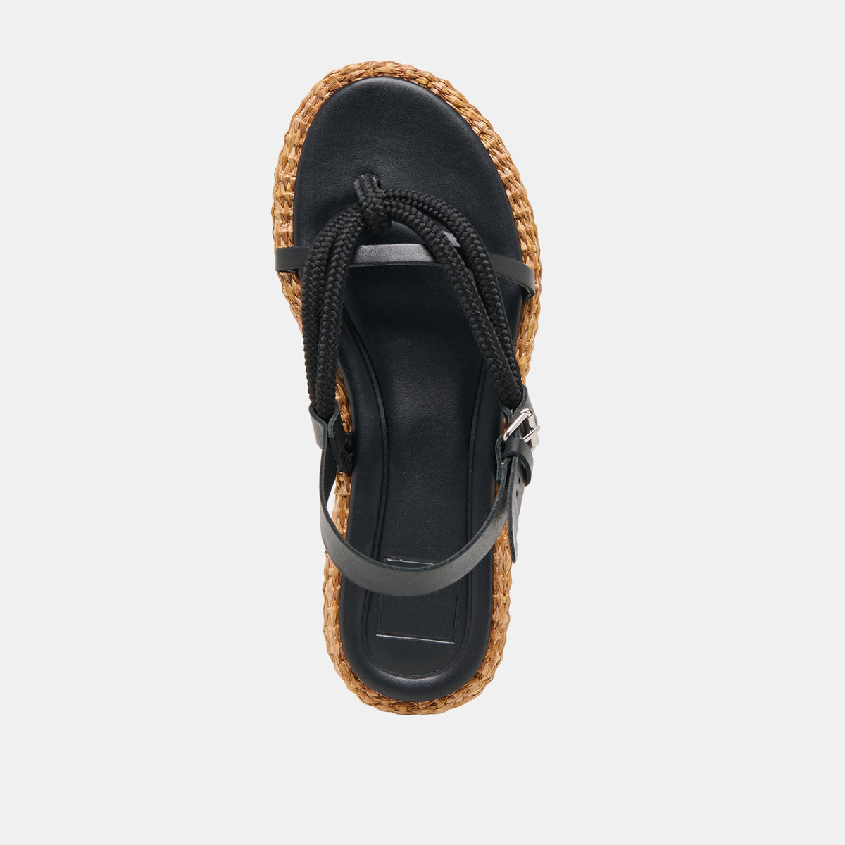 Dolce Vita SHOES Reed Black Leather Sandals