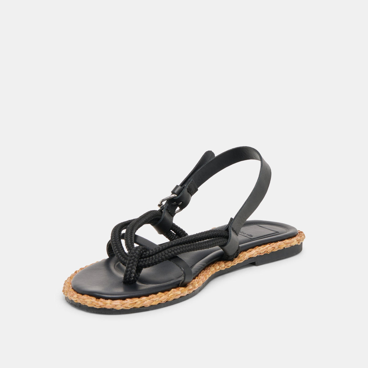 Dolce Vita SHOES Reed Black Leather Sandals