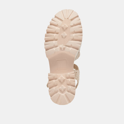 Dolce Vita SHOES LASLY SANDALS OATMEAL KNIT
 – Dolce Vita