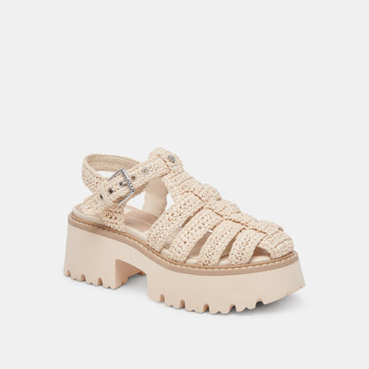 Dolce Vita SHOES LASLY SANDALS OATMEAL KNIT
 – Dolce Vita
