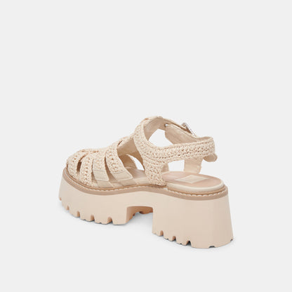 Dolce Vita SHOES LASLY SANDALS OATMEAL KNIT
 – Dolce Vita