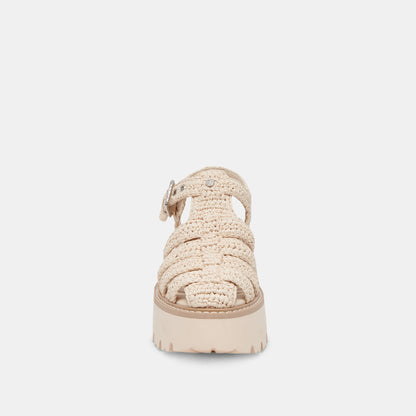 Dolce Vita SHOES LASLY SANDALS OATMEAL KNIT
 – Dolce Vita