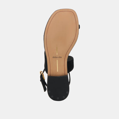 Dolce Vita SHOES EARLA SANDALS ONYX SUEDE
 – Dolce Vita