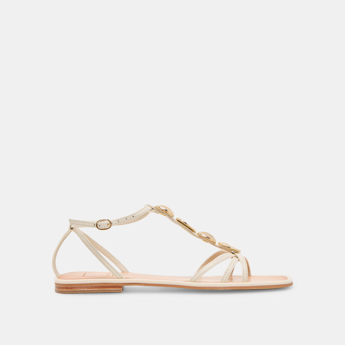 Dolce Vita SHOES Faun Off White Leather Sandals