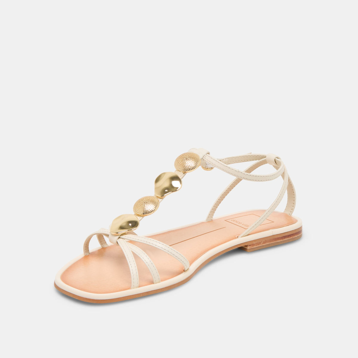 Dolce Vita SHOES Faun Off White Leather Sandals