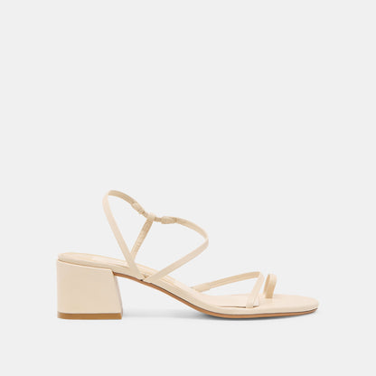 Dolce Vita SHOES Trini Creme Leather Heels