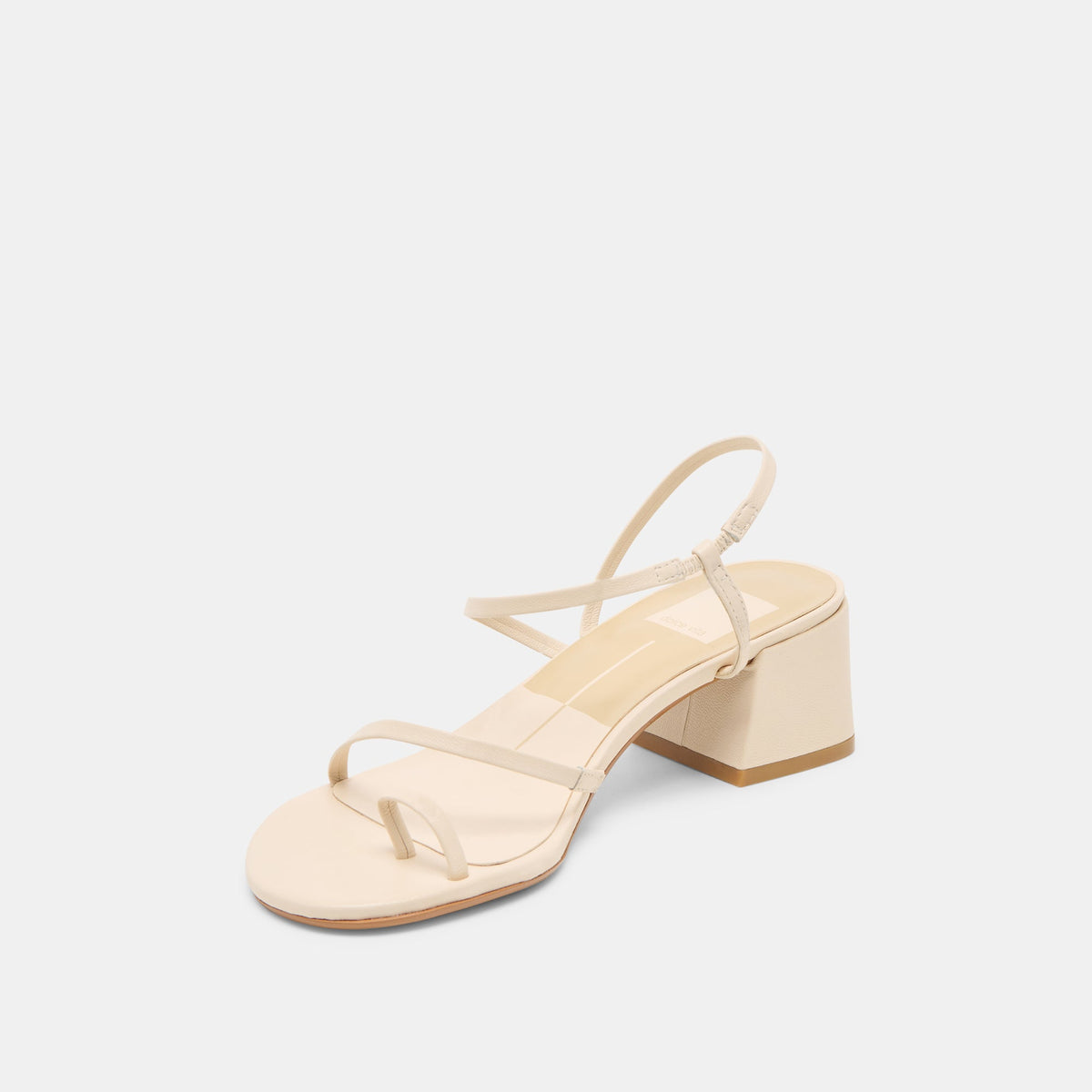 Dolce Vita SHOES Trini Creme Leather Heels