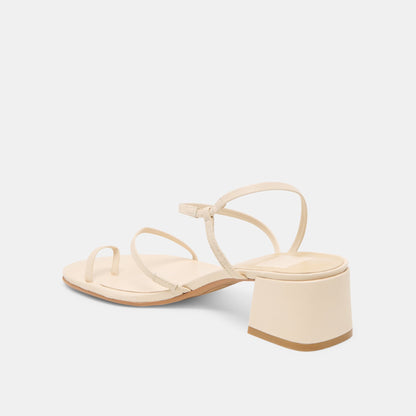 Dolce Vita SHOES Trini Creme Leather Heels