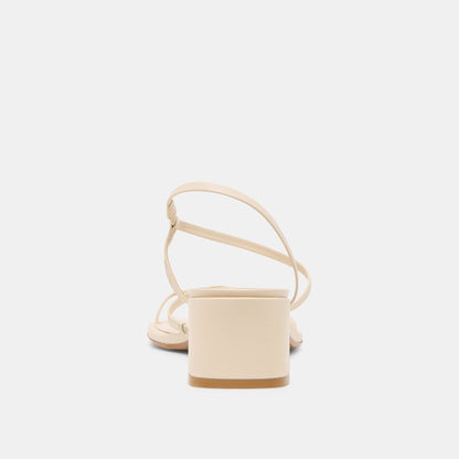 Dolce Vita SHOES Trini Creme Leather Heels
