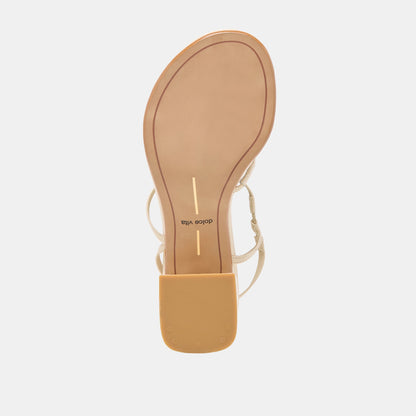 Dolce Vita SHOES Trini Creme Leather Heels