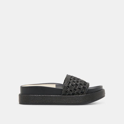 Dolce Vita SHOES SIDONA SANDALS ONYX RAFFIA
 – Dolce Vita