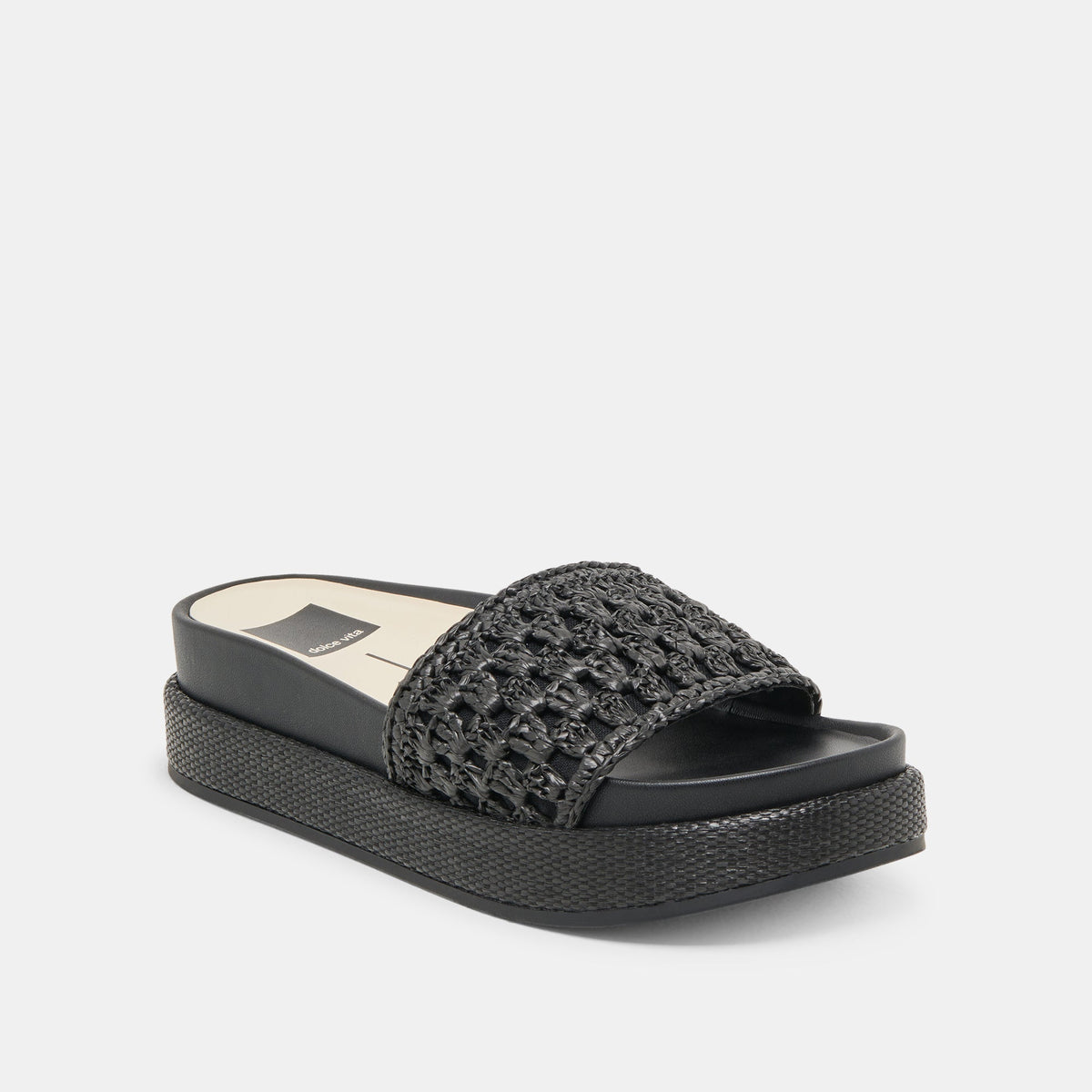 Dolce Vita SHOES SIDONA SANDALS ONYX RAFFIA
 – Dolce Vita