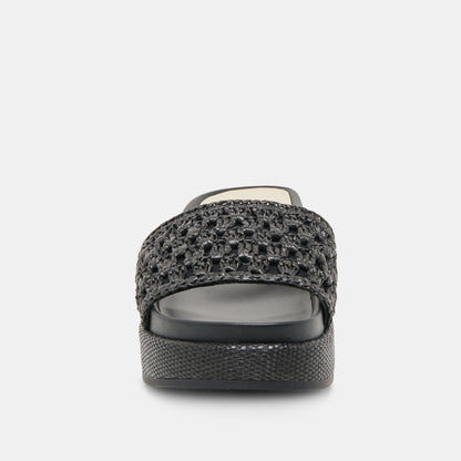 Dolce Vita SHOES SIDONA SANDALS ONYX RAFFIA
 – Dolce Vita