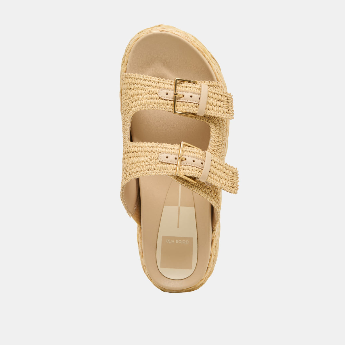 Dolce Vita SHOES Falyn Lt Natural Woven Raffia Sandals