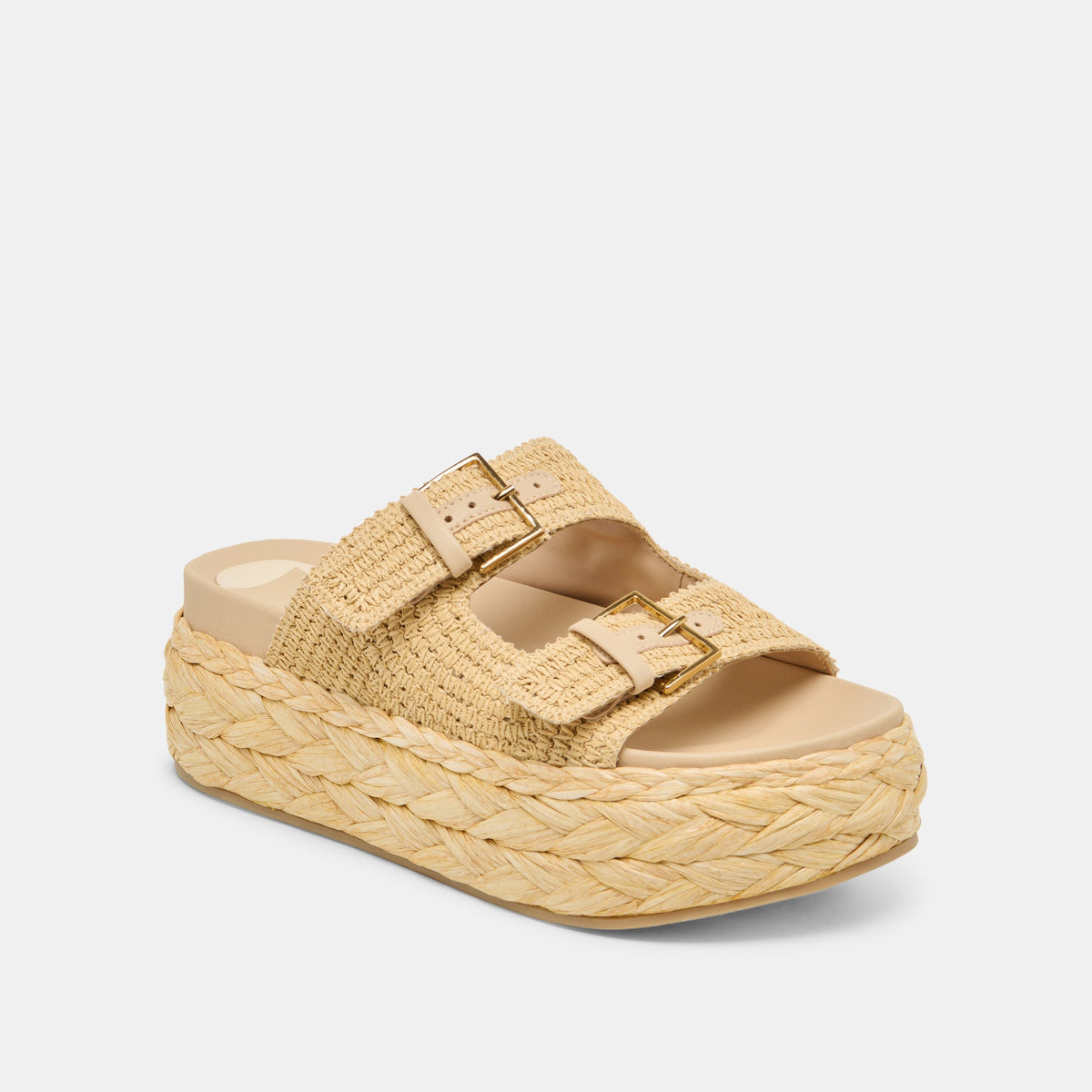 Dolce Vita SHOES Falyn Lt Natural Woven Raffia Sandals