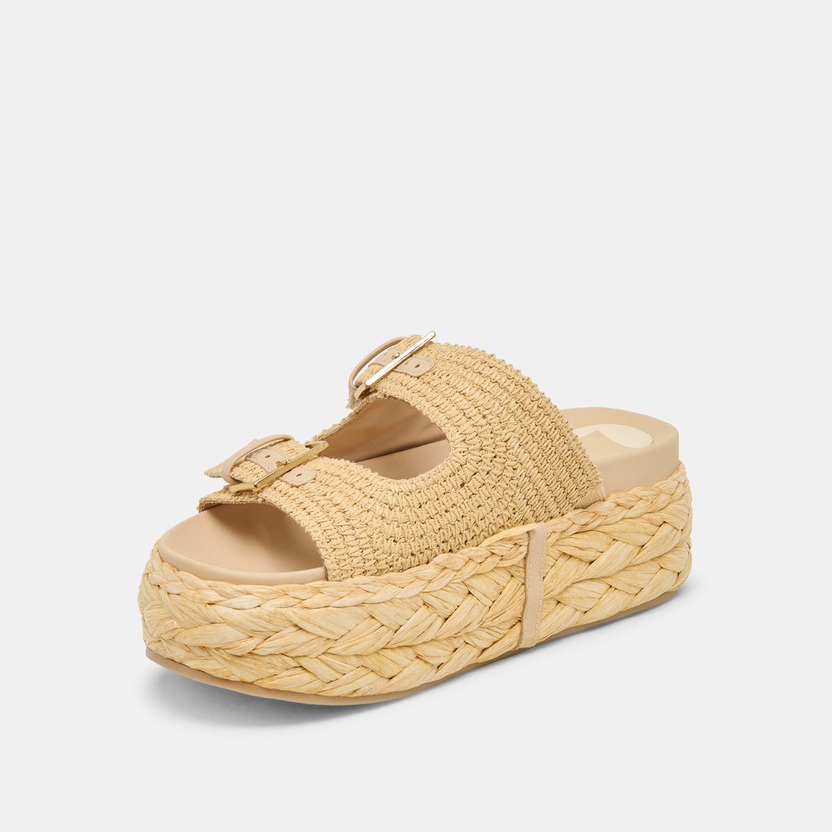 Dolce Vita SHOES Falyn Lt Natural Woven Raffia Sandals