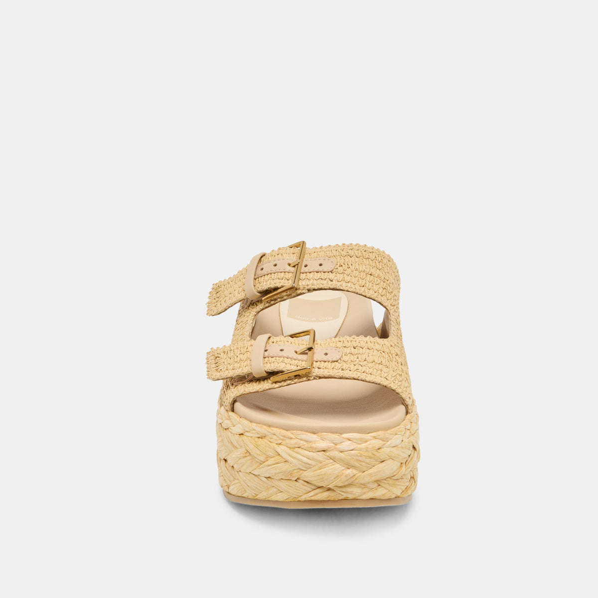 Dolce Vita SHOES Falyn Lt Natural Woven Raffia Sandals