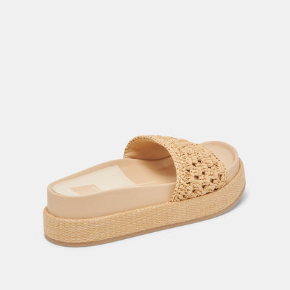 Dolce Vita SHOES SIDONA SANDALS LT NATURAL RAFFIA
 – Dolce Vita