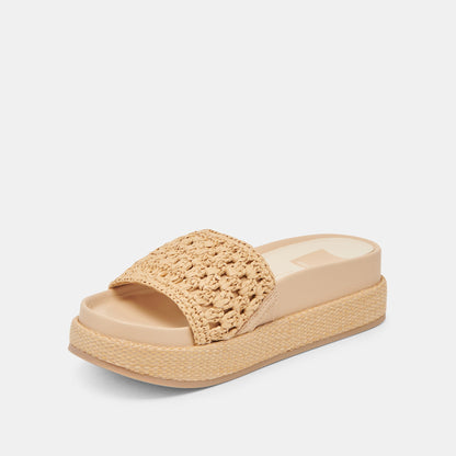 Dolce Vita SHOES SIDONA SANDALS LT NATURAL RAFFIA
 – Dolce Vita