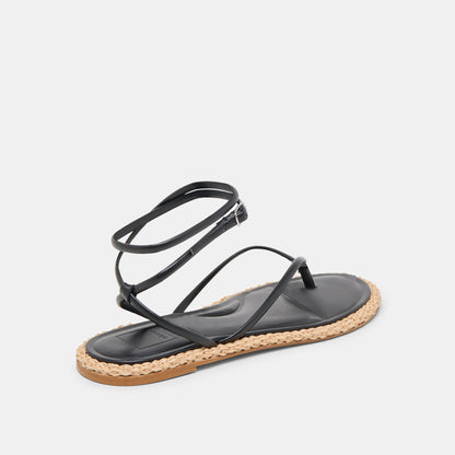 Dolce Vita SHOES COVE SANDALS BLACK LEATHER
 – Dolce Vita