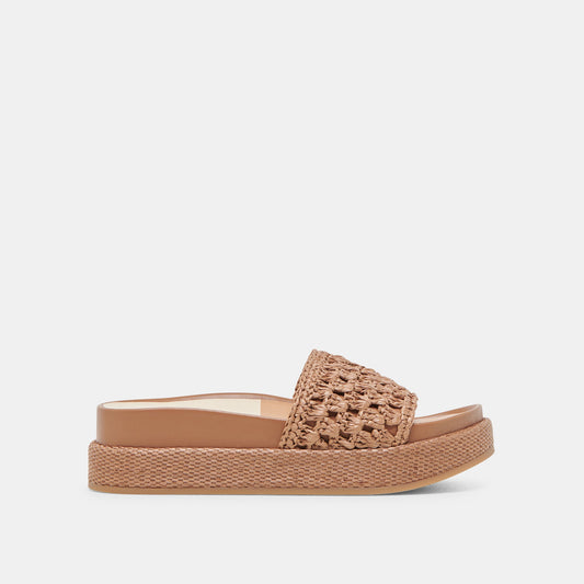 Dolce Vita SHOES SIDONA SANDALS BROWN RAFFIA
 – Dolce Vita
