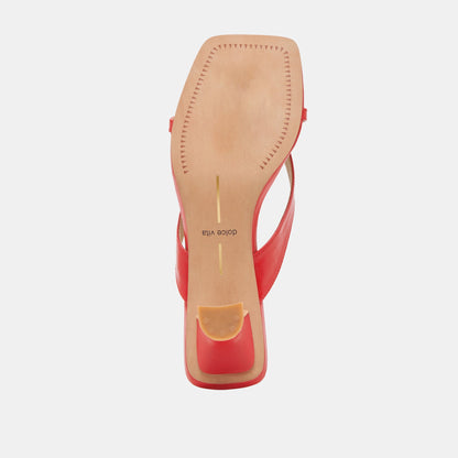 Dolce Vita SHOES BREVEL WIDE HEELS CHILI LEATHER
 – Dolce Vita