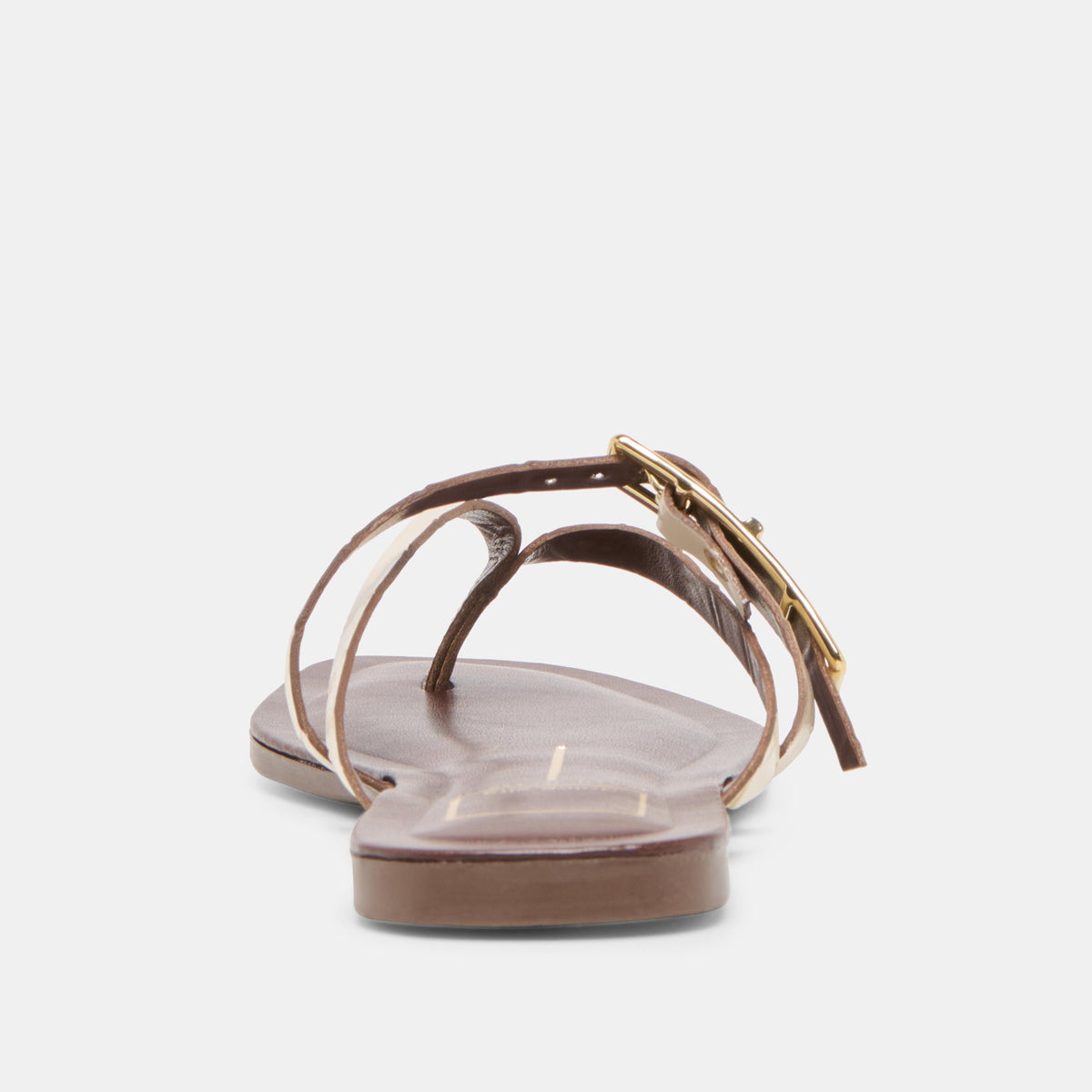 Dolce Vita SHOES Piers Beige Croco Embossed Leather Sandals