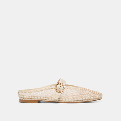 Dolce Vita SHOES Milie Ecru Woven Mesh Flats