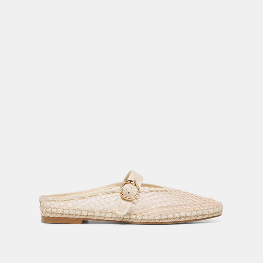 Dolce Vita SHOES Milie Ecru Woven Mesh Flats