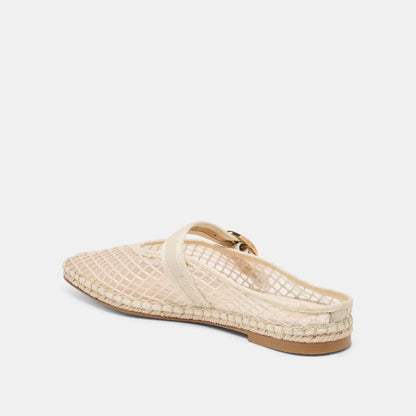 Dolce Vita SHOES Milie Ecru Woven Mesh Flats