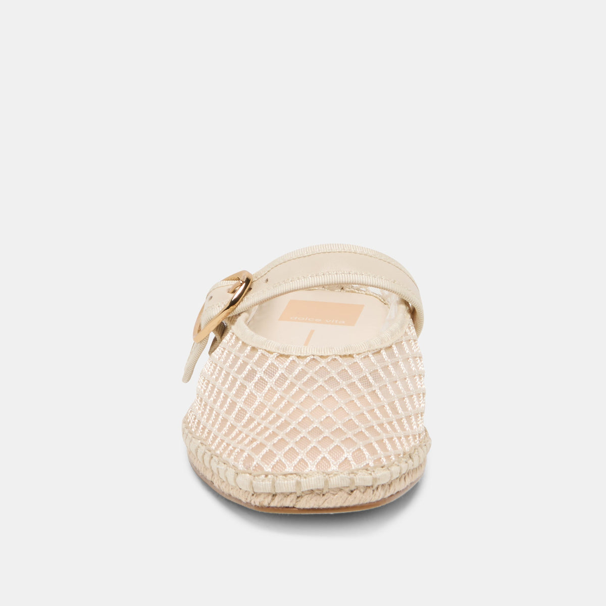 Dolce Vita SHOES Milie Ecru Woven Mesh Flats