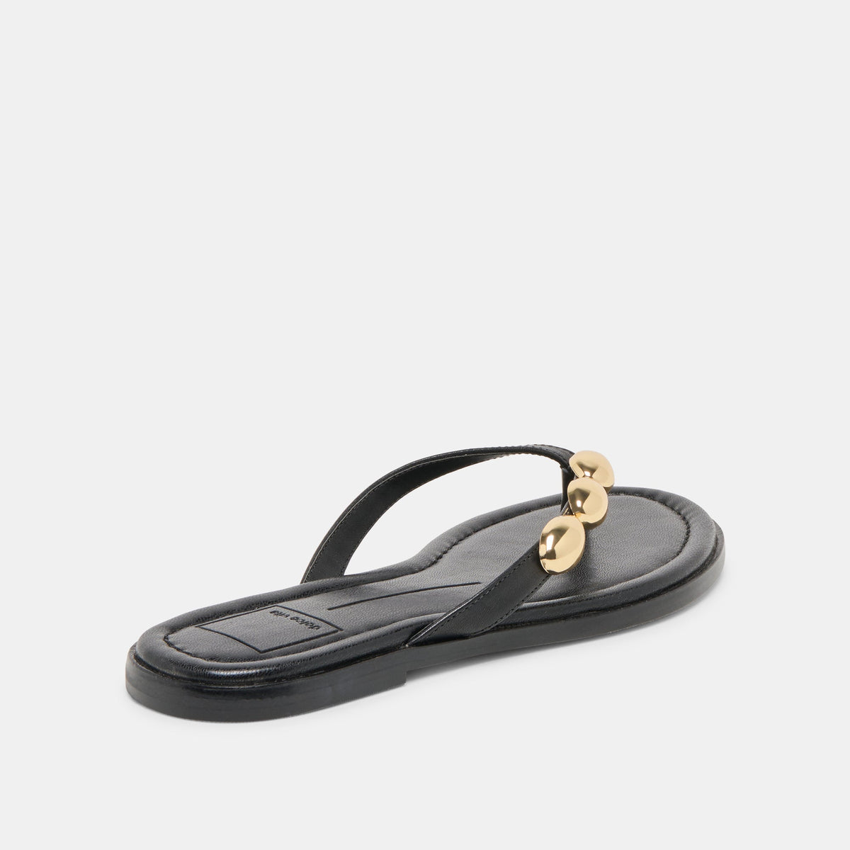 Dolce Vita SHOES Juny Black Leather Sandals
