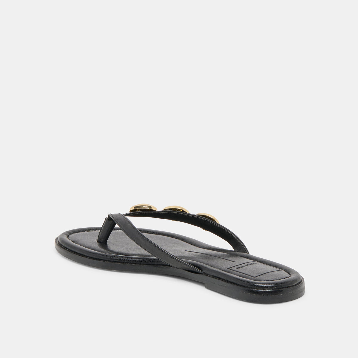 Dolce Vita SHOES Juny Black Leather Sandals