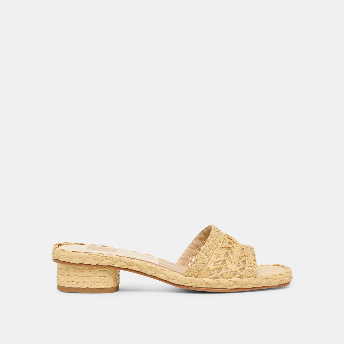 Dolce Vita SHOES Dixi Lt Natural Cross Hatch Raffia Sandals