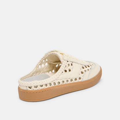 Dolce Vita SHOES Notice Slide Woven Off White Woven Stella Sneakers