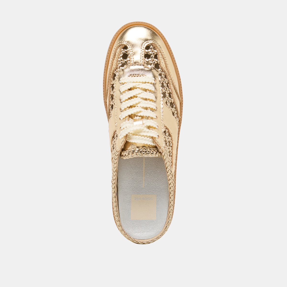 Dolce Vita SHOES Notice Slide Gold Woven Stella Sneakers