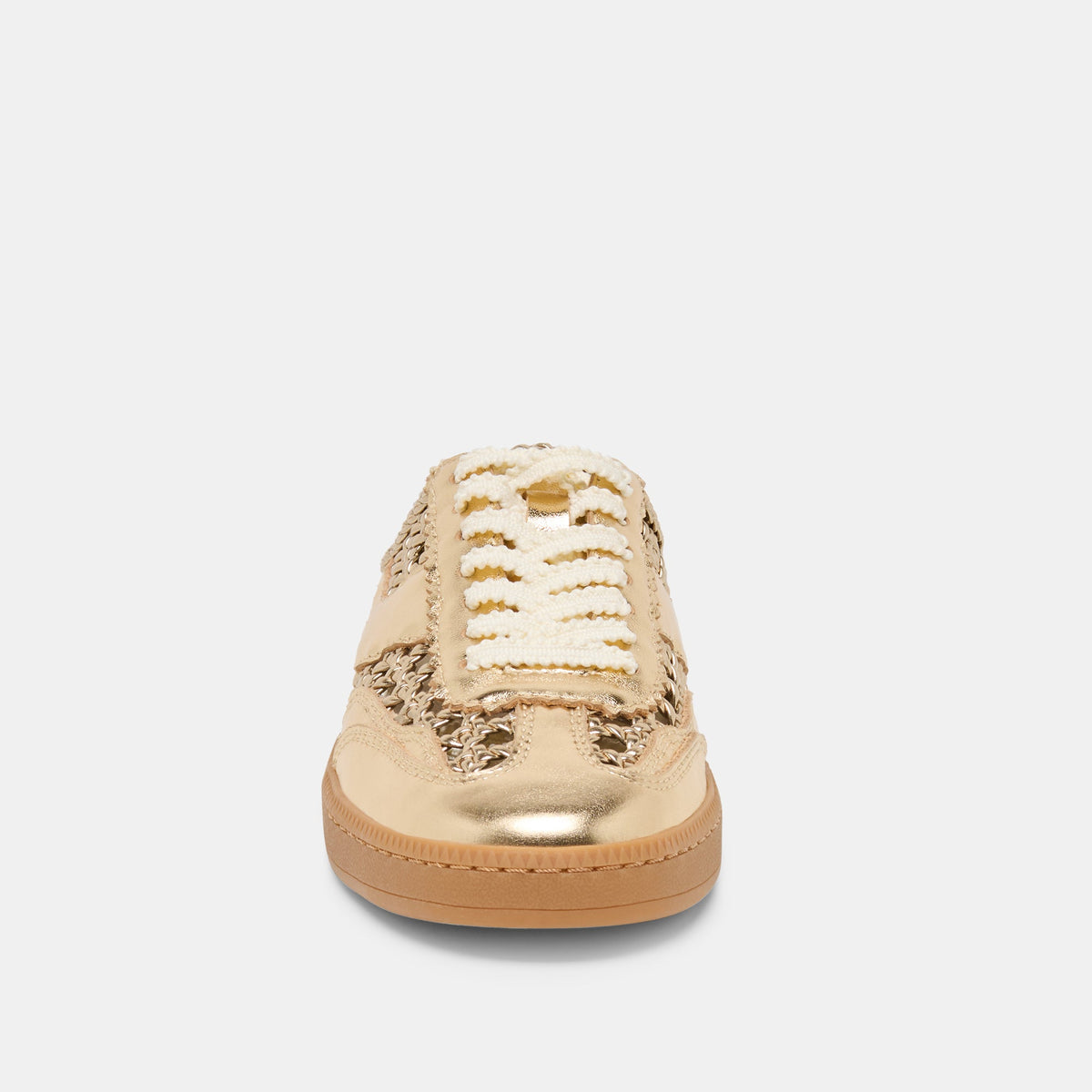 Dolce Vita SHOES Notice Slide Gold Woven Stella Sneakers