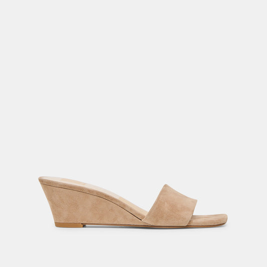 Dolce Vita SHOES Qaily Camel Suede Wedges