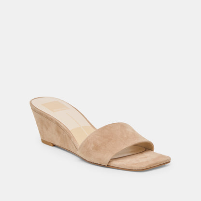 Dolce Vita SHOES Qaily Camel Suede Wedges