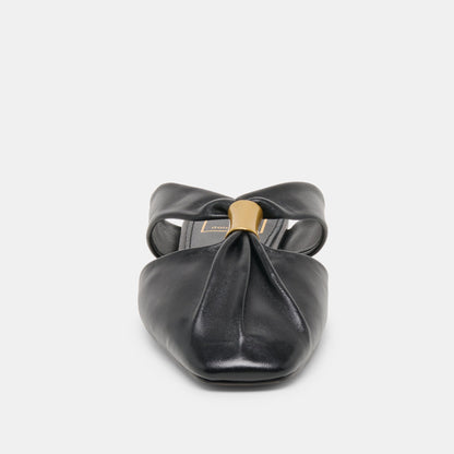 Dolce Vita SHOES Franey Black Leather Flats