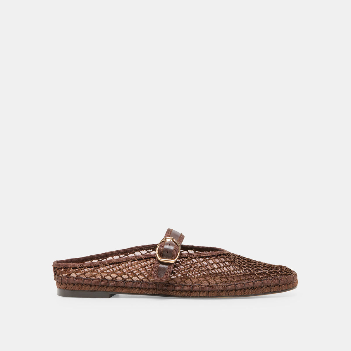 Dolce Vita SHOES Milie Chocolate Woven Mesh Flats