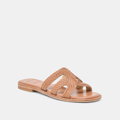 Dolce Vita SHOES EMON Caramel Stella Slide Open-Toe Sandals