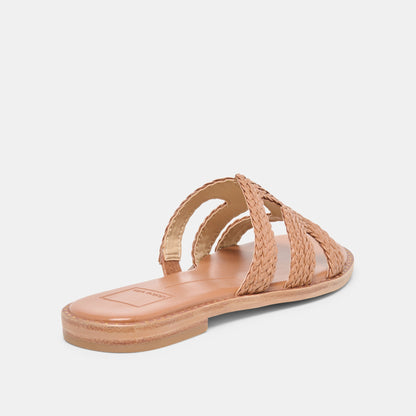 Dolce Vita SHOES EMON Caramel Stella Slide Open-Toe Sandals