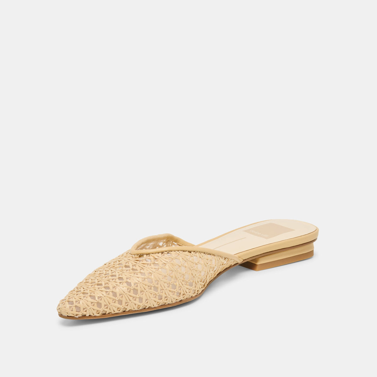 Dolce Vita SHOES Elm Natural Cross Hatch Raffia Flats