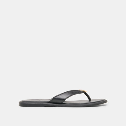 Dolce Vita SHOES Jaina Black Leather Sandals