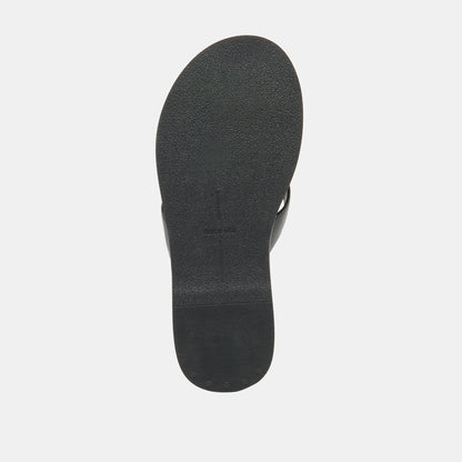 Dolce Vita SHOES Jaina Black Leather Sandals