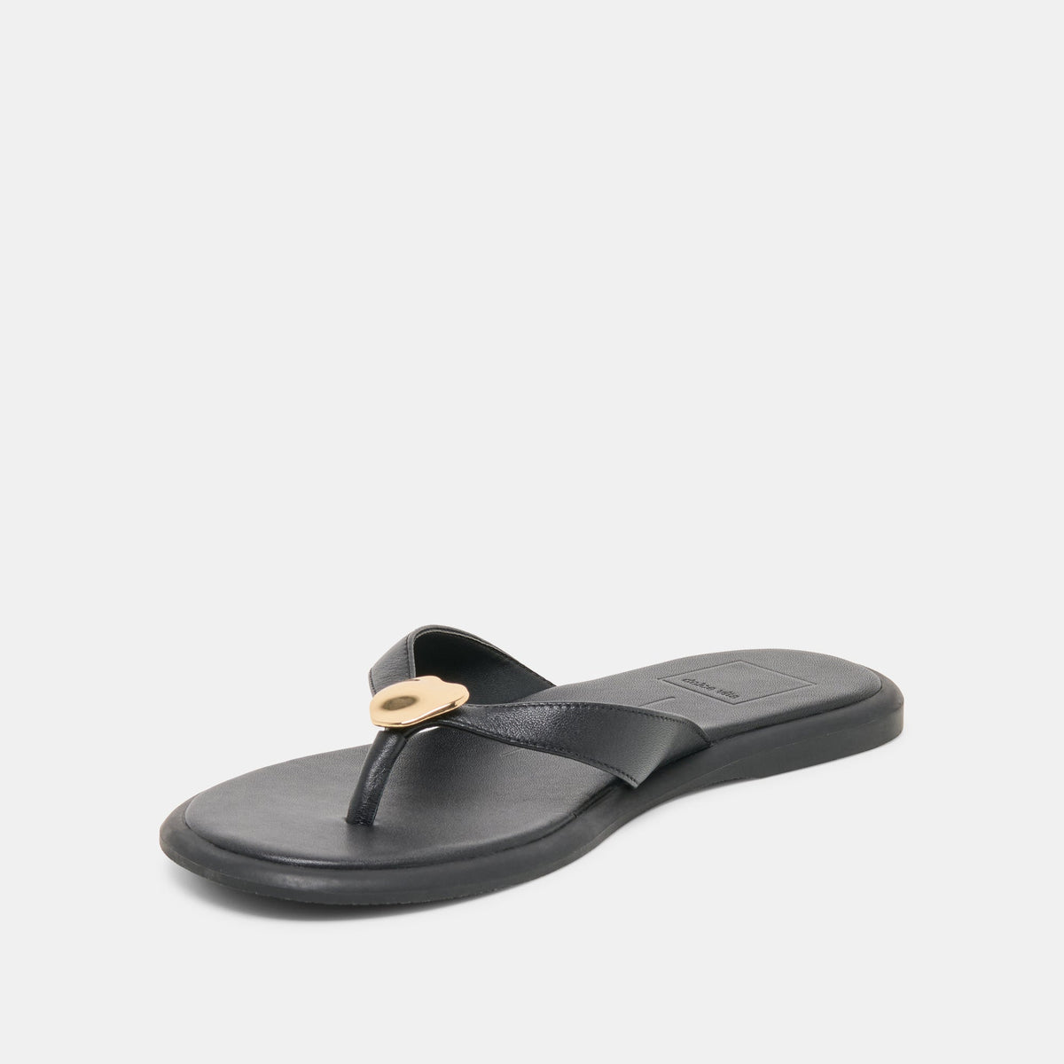 Dolce Vita SHOES Jaina Black Leather Sandals
