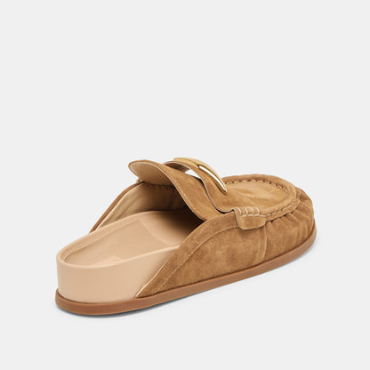 Dolce Vita SHOES Jodero Lt Brown Suede Flats