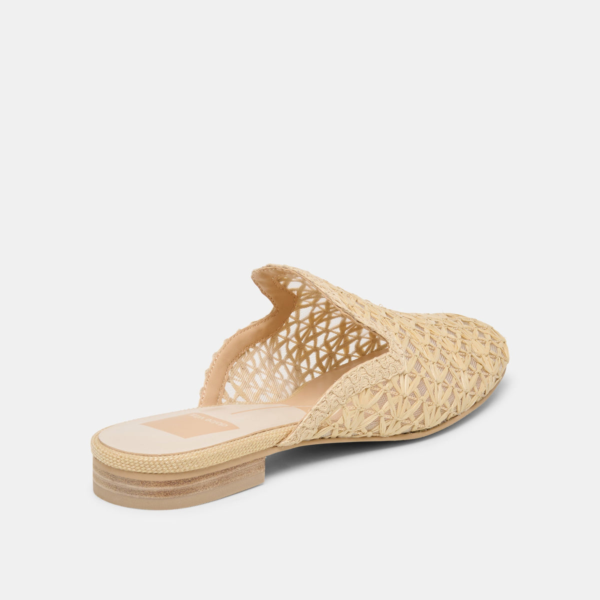 Dolce Vita SHOES Kirt Lt Natural Cross Hatch Raffia Flats