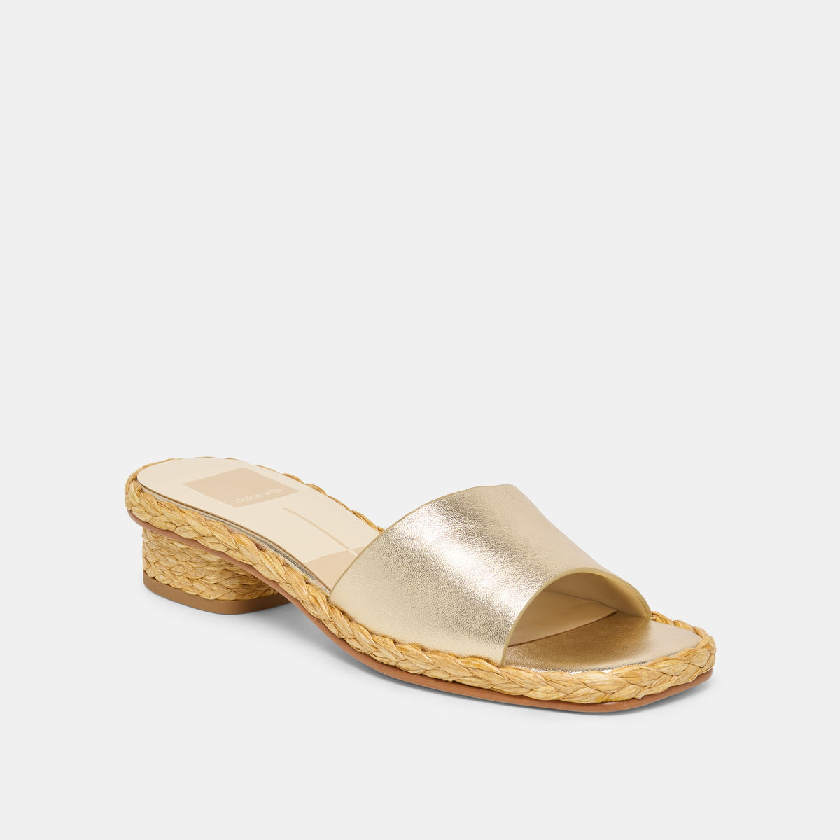 Dolce Vita SHOES Dixi Platinum Leather Sandals